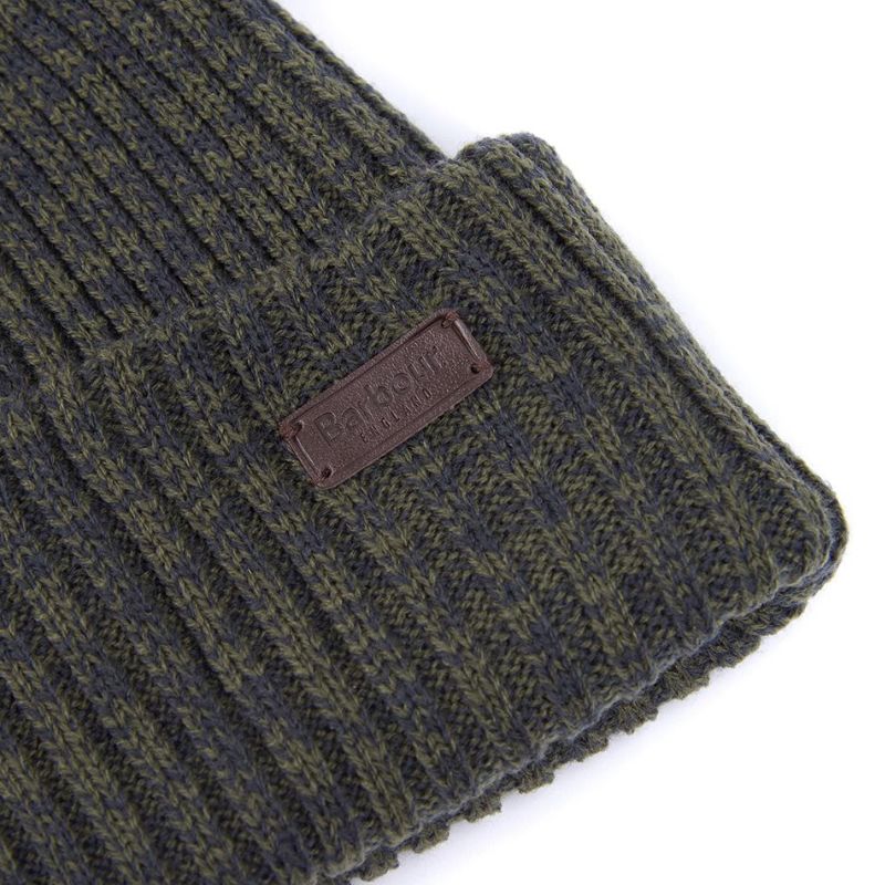 Coffret Crimdon bonnet et echarpe Olive - Barbour