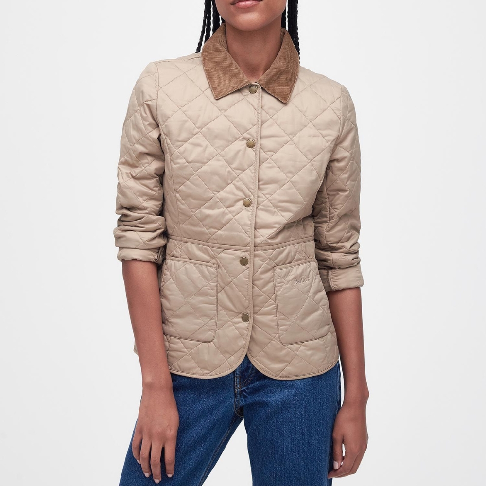 Veste Matelass Deveron Quilt Lt Trench Beige - Barbour