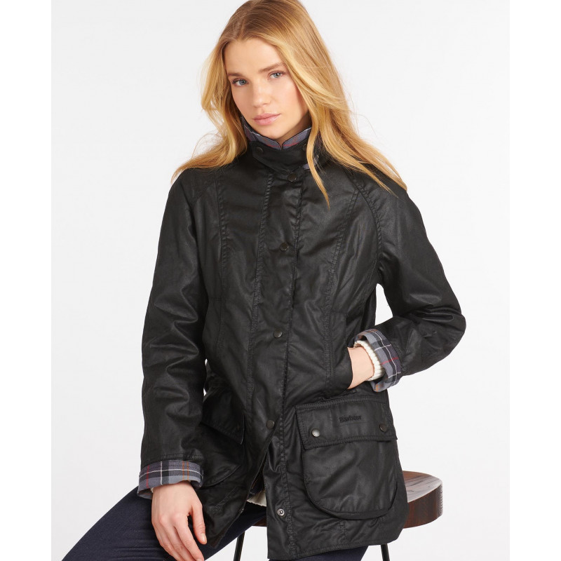 Veste Huile Beadnell Wax Jacket Black - Barbour