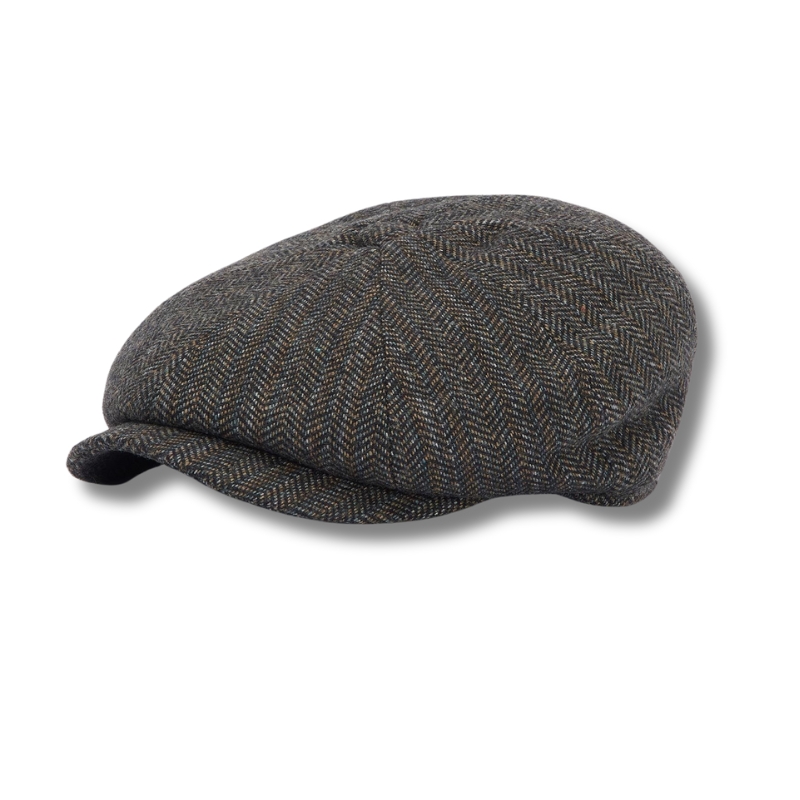 Casquette Fine Tweed Baker Boy Olive - Barbour 