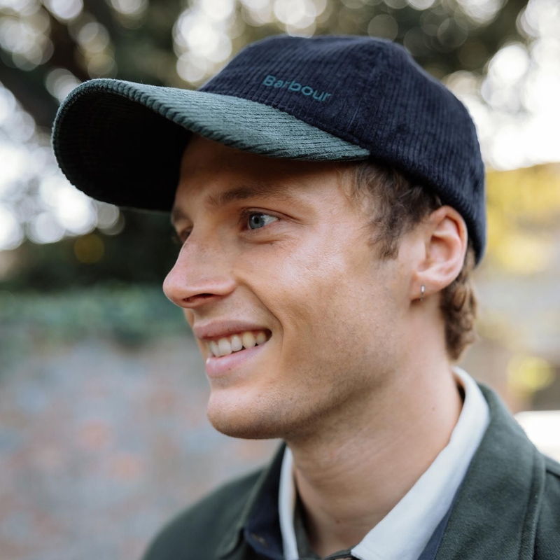 Casquette Angus Cap Bleu Vert - Barbour