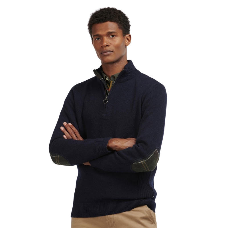 Pull Holden Half zip Bleu - Barbour 