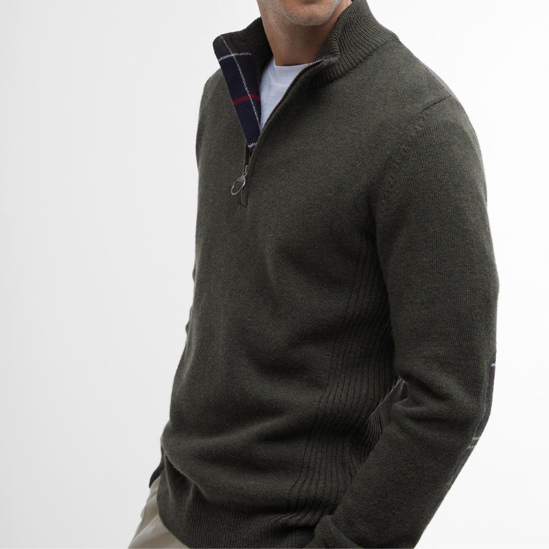 Pull Holden Half Zip Vert - Barbour 