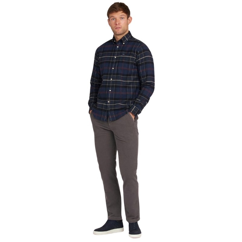 Chemise Lutsleigh Tartan Cord Navy Marl - Barbour