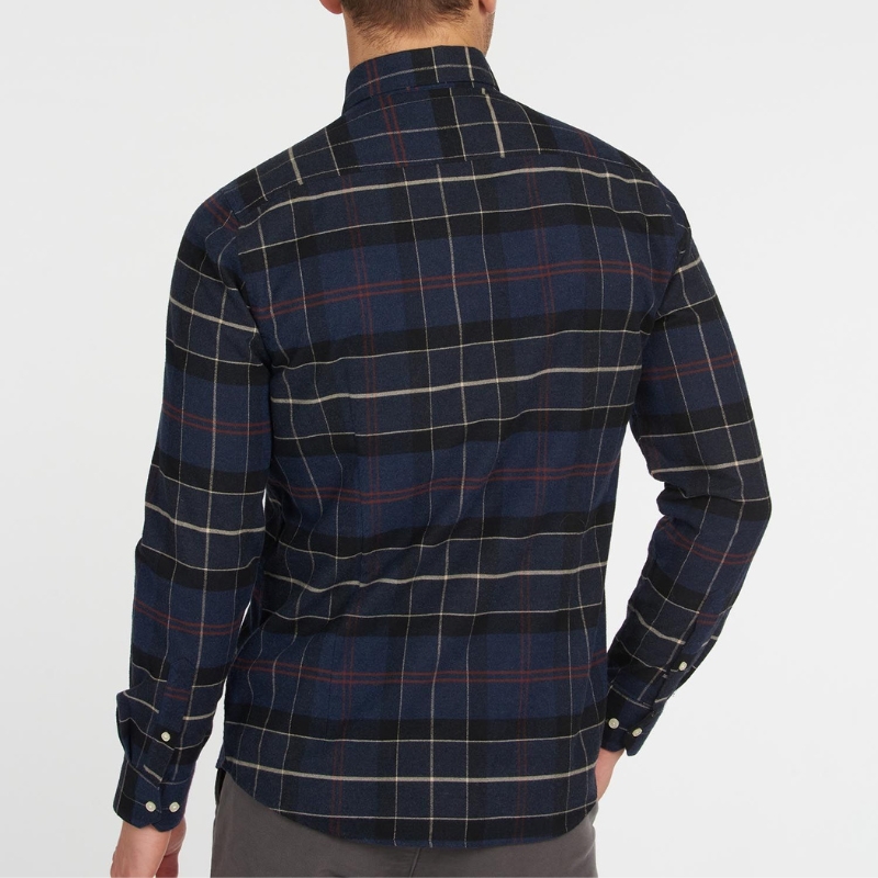 Chemise Lutsleigh Tartan Cord Navy Marl - Barbour