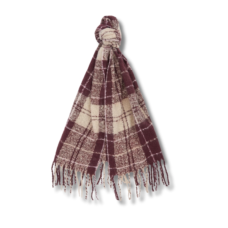 Coffret Barbour Echarpe + Bonnet Cabernet