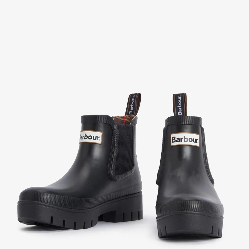 Boots Barbour Femme Halton Chelsea Welly Black