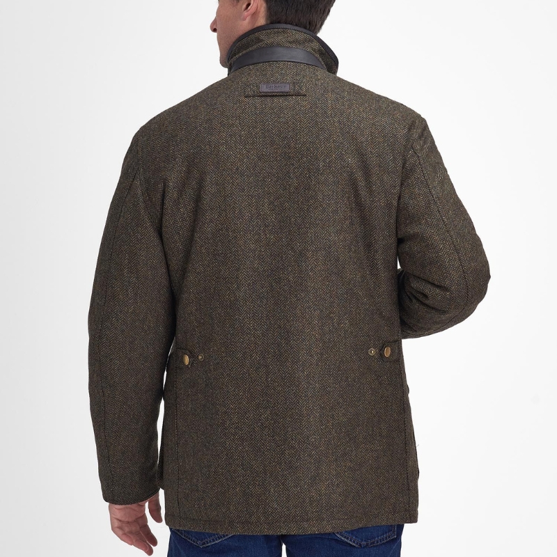 Veste Hereford Tweed Wool Olive - Barbour