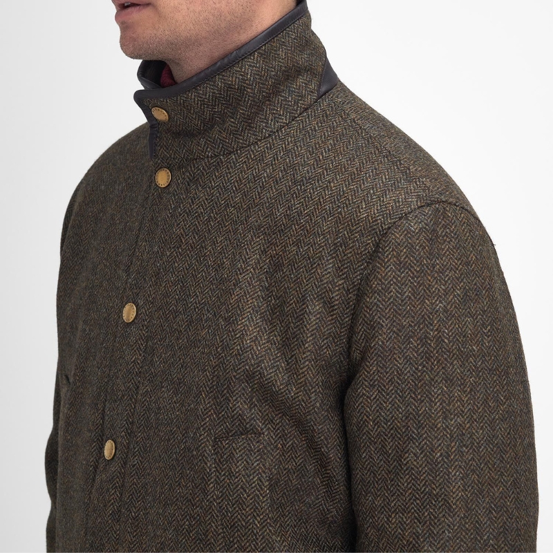 Veste Hereford Tweed Wool Olive - Barbour