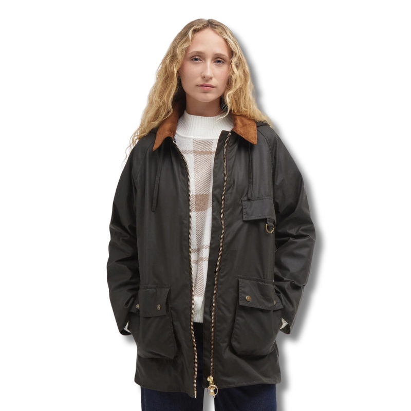 Veste Highclere Wax Jacket Olive Femme - Barbour