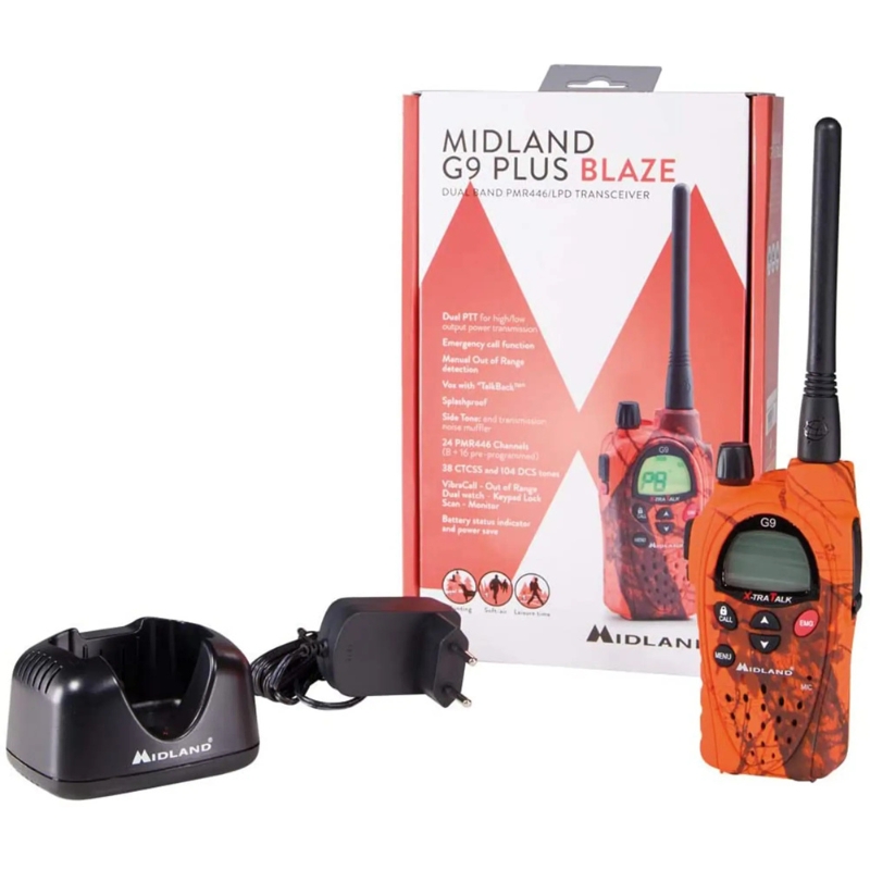 Talkie Walkie G9e Blaze Pro + oreillette - Midland