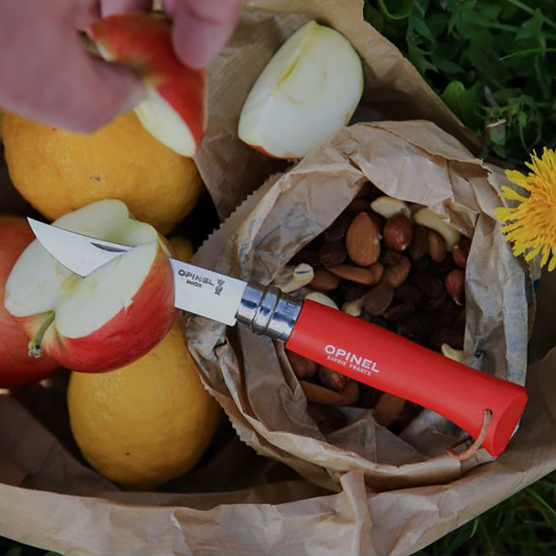 8VRI Couteau Opinel  Baroudeur Rouge