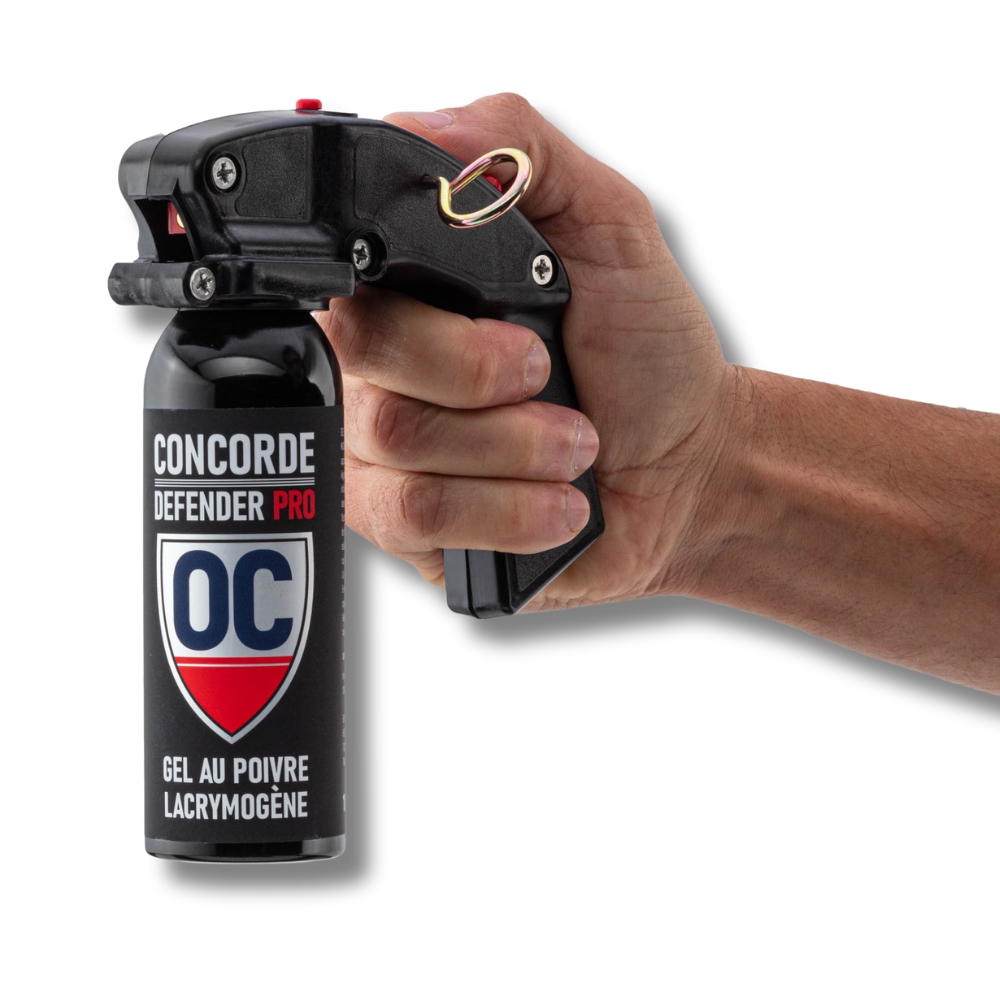 Gazeuse de d�fense - Gel au poivre lacrymog�ne - a�rosol Defender Pro 100ml