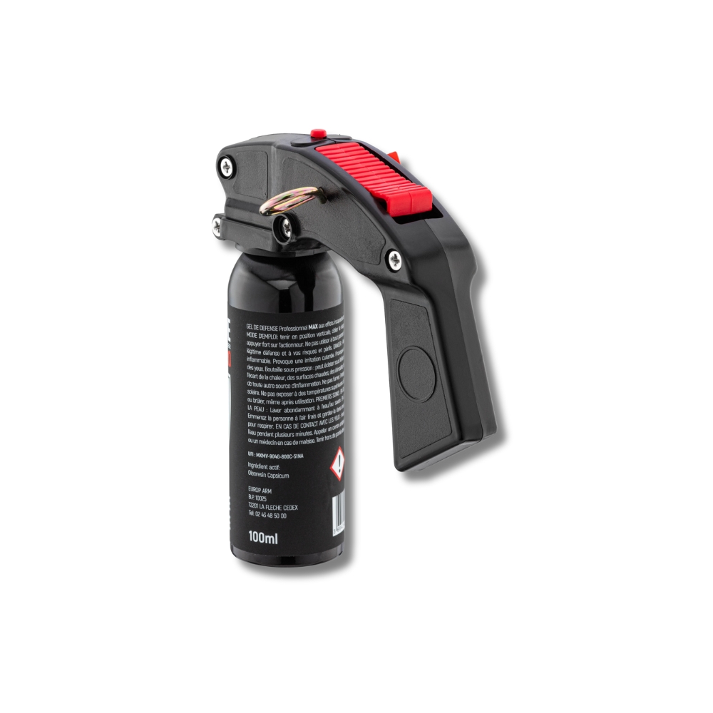 Gazeuse de défense - Gel au poivre lacrymogène - aérosol Defender Pro 100ml
