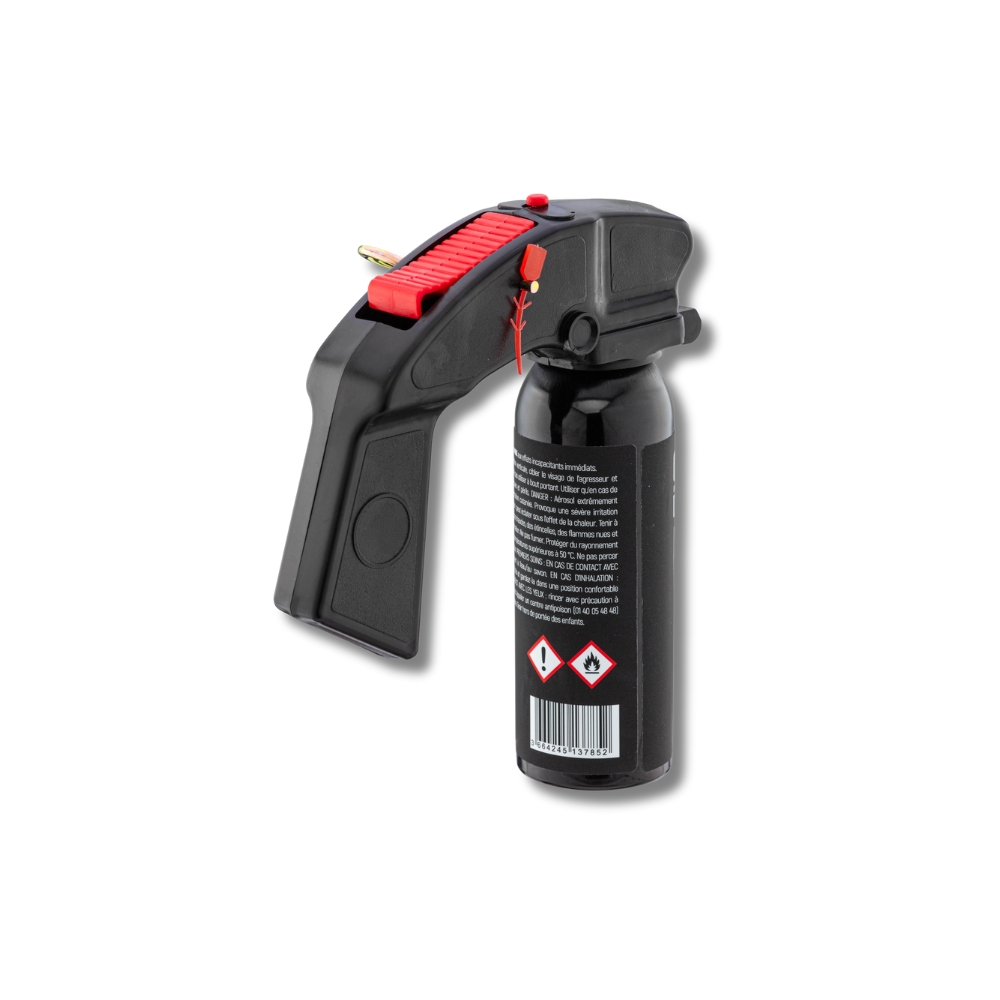 Gazeuse de défense - Gel au poivre lacrymogène - aérosol Defender Pro 100ml