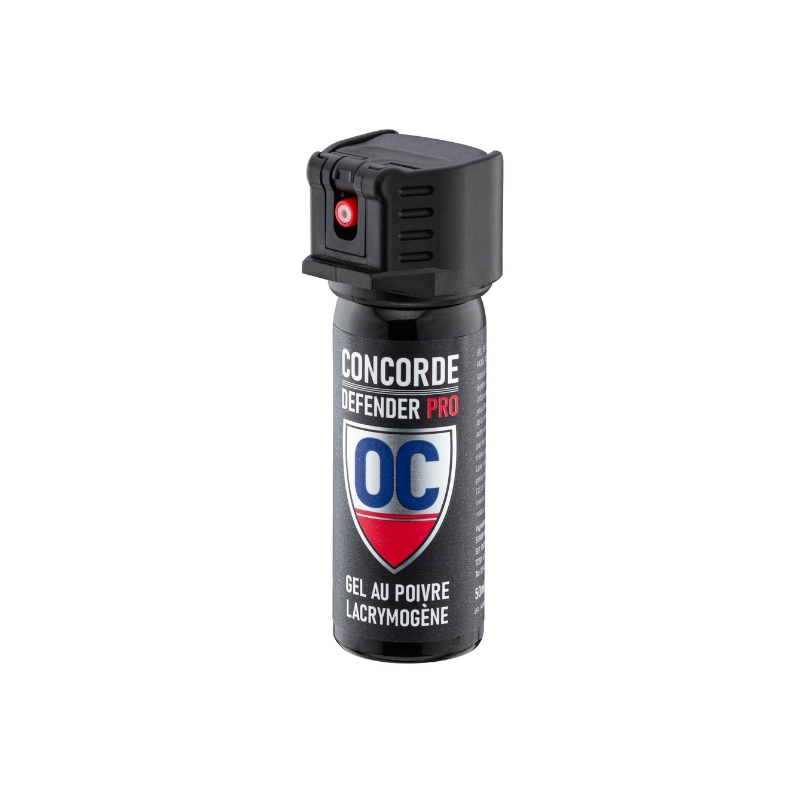 Bombe lacrymogène au poivre 50ml - Concorde Defender Pro