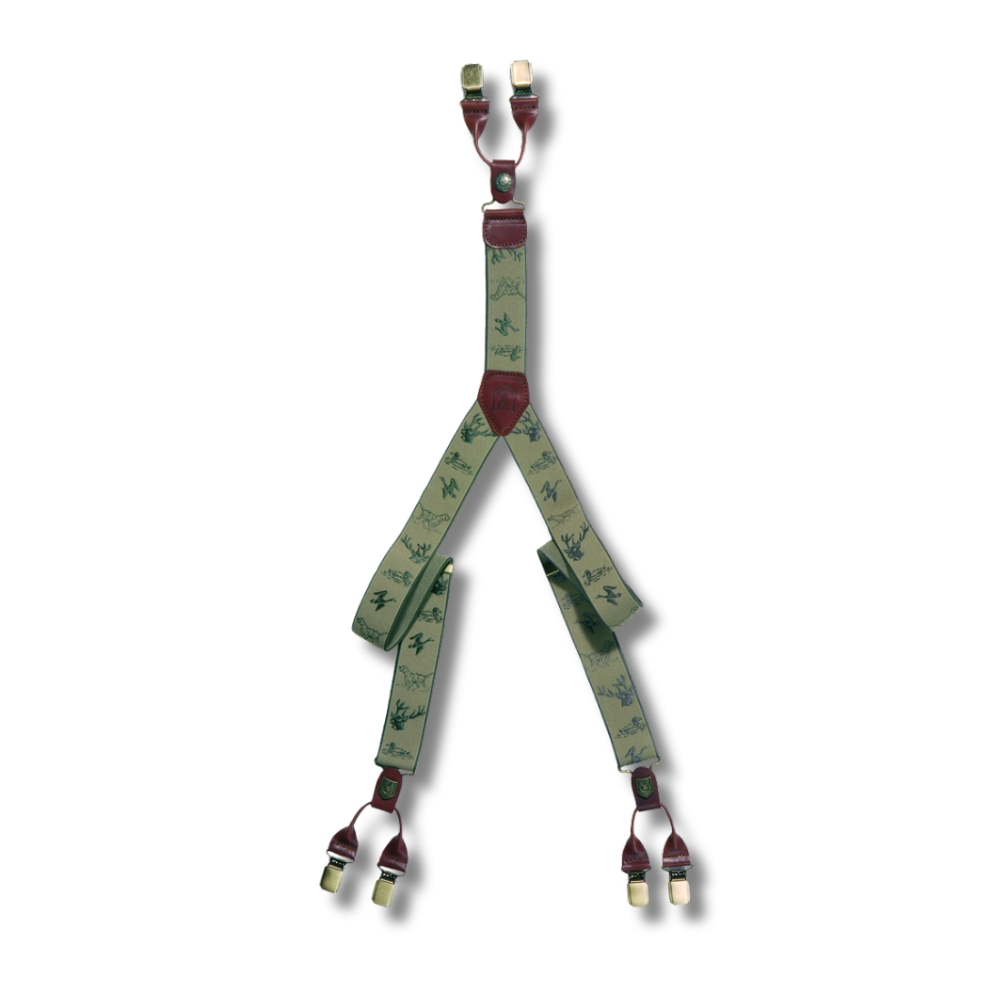 Bretelles pour pantalon Beige/Vert - Riserva
