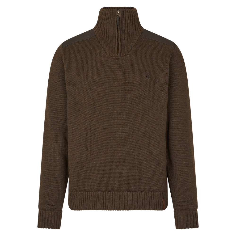 Pull Haze coupe-vent en tricot Dark Brown - Seeland