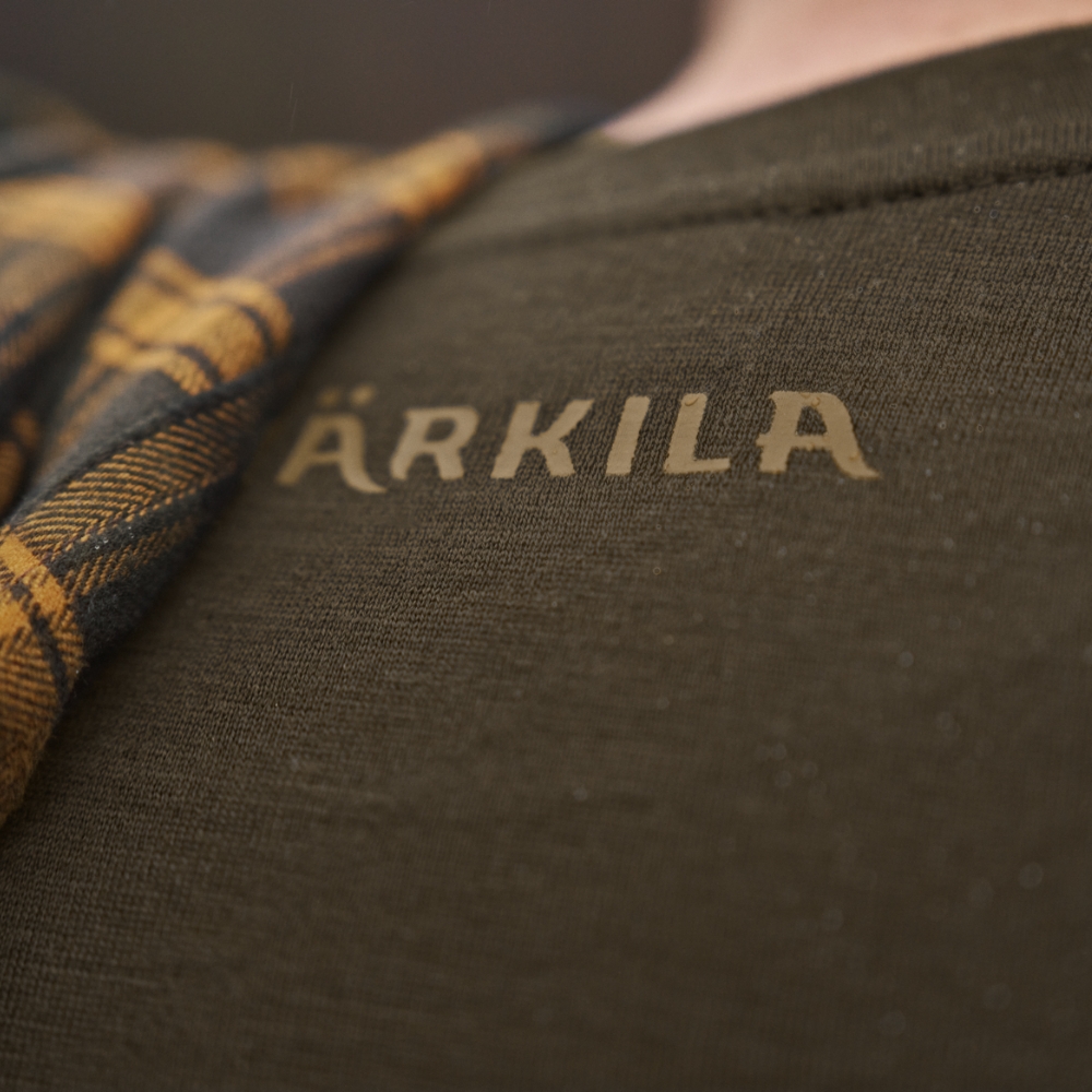 T-shirt Game L/S Willow green Stag - Hrkila
