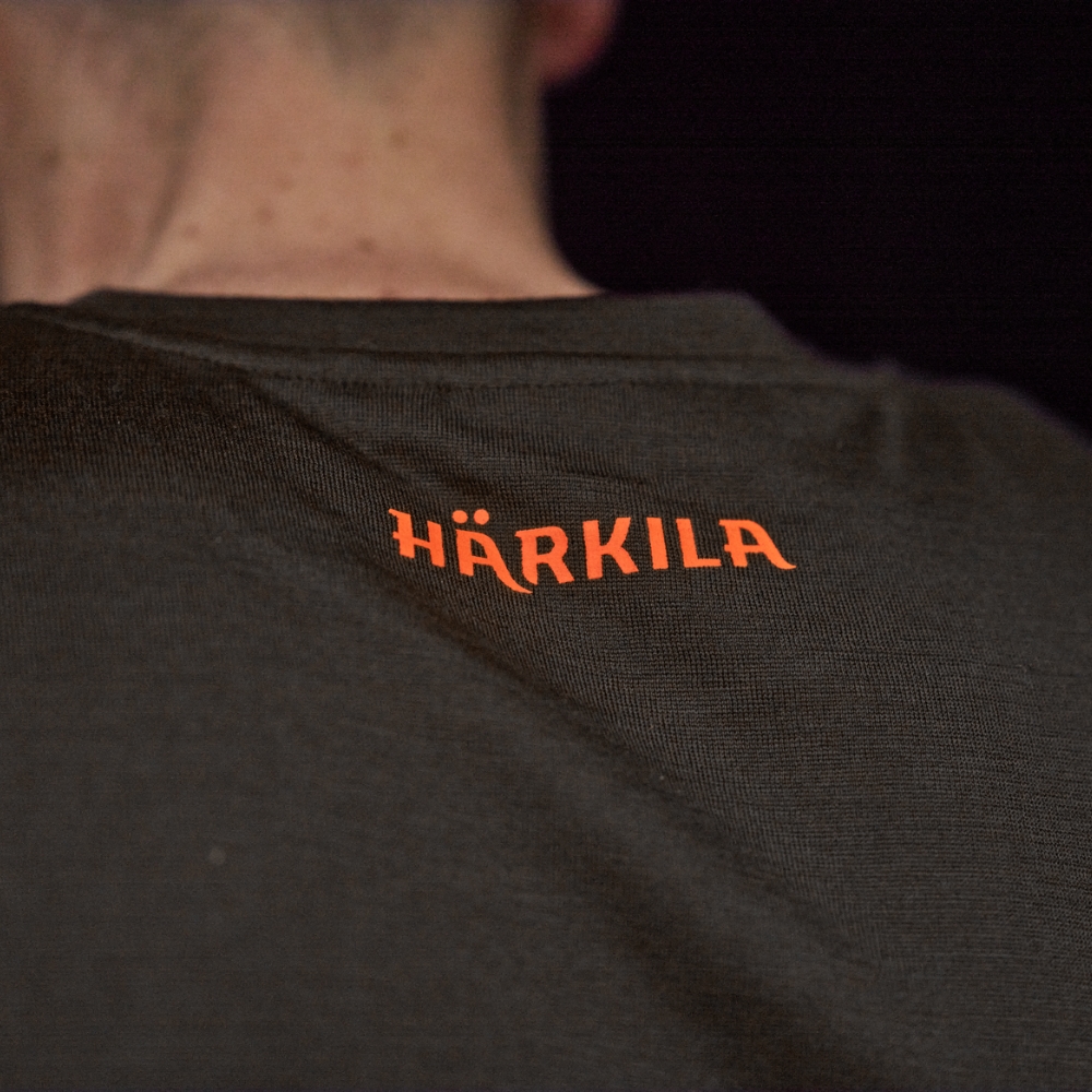 T-shirt Game L/S Shadow Brown wildboar - Härkila