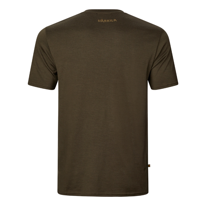 T-shirt Game S/S Willow Green Stag - Hrkila