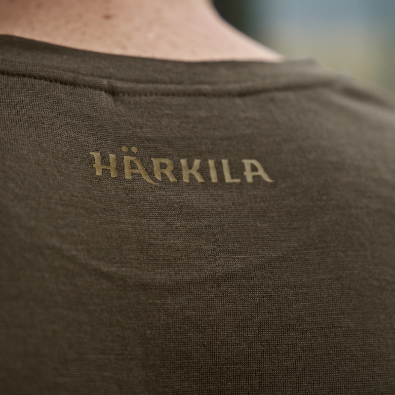 T-shirt Game S/S Willow Green Stag - Härkila