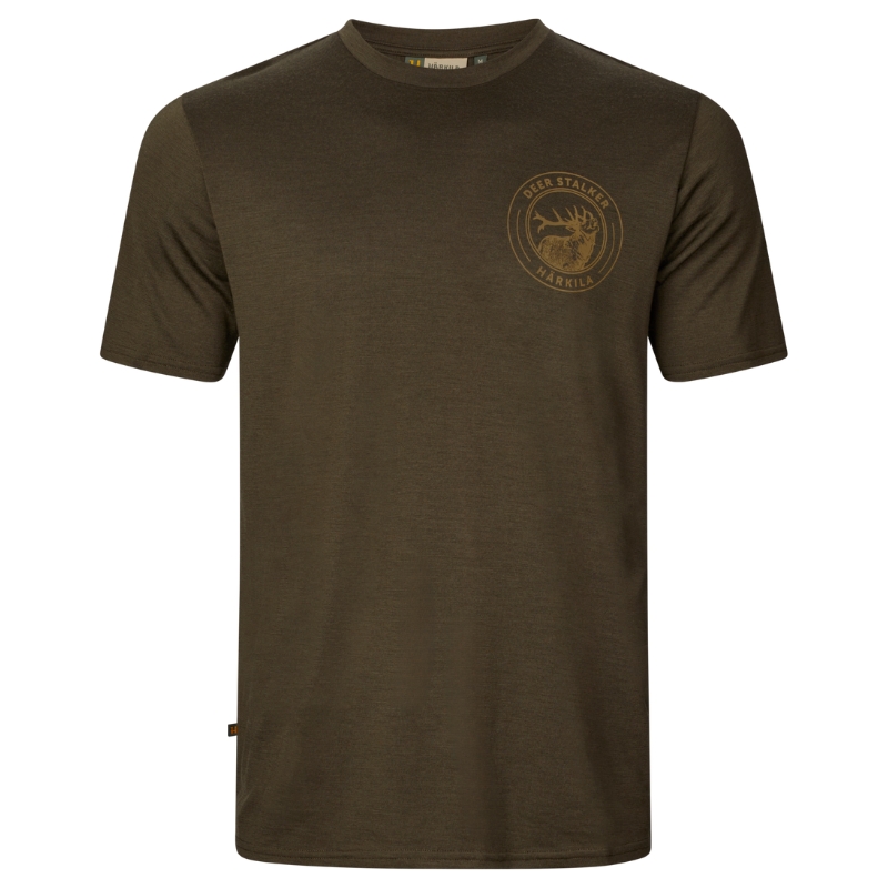 T-shirt Game S/S Willow Green Stag - Hrkila