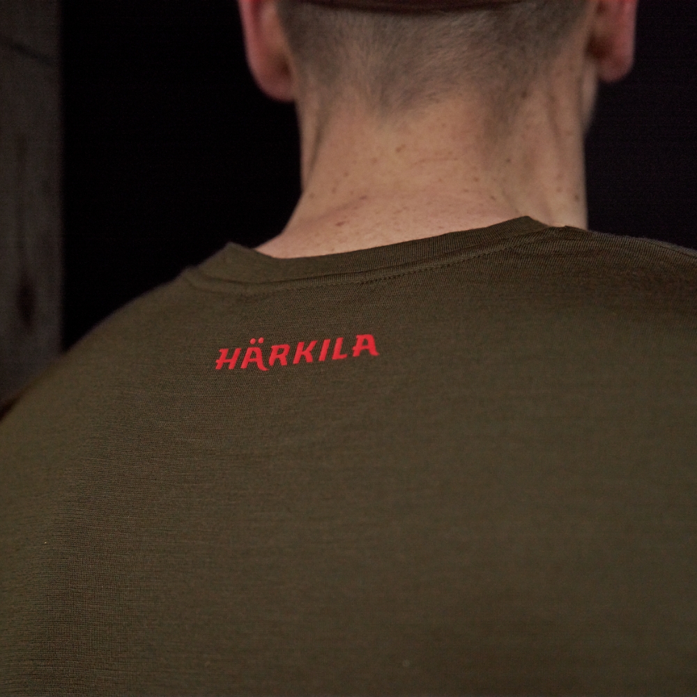 T-shirt Game L/S Willow Green Moose - Härkila