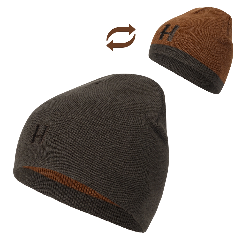 Bonnet Rversible Shadow brown / Rustique Clay - Hrkila