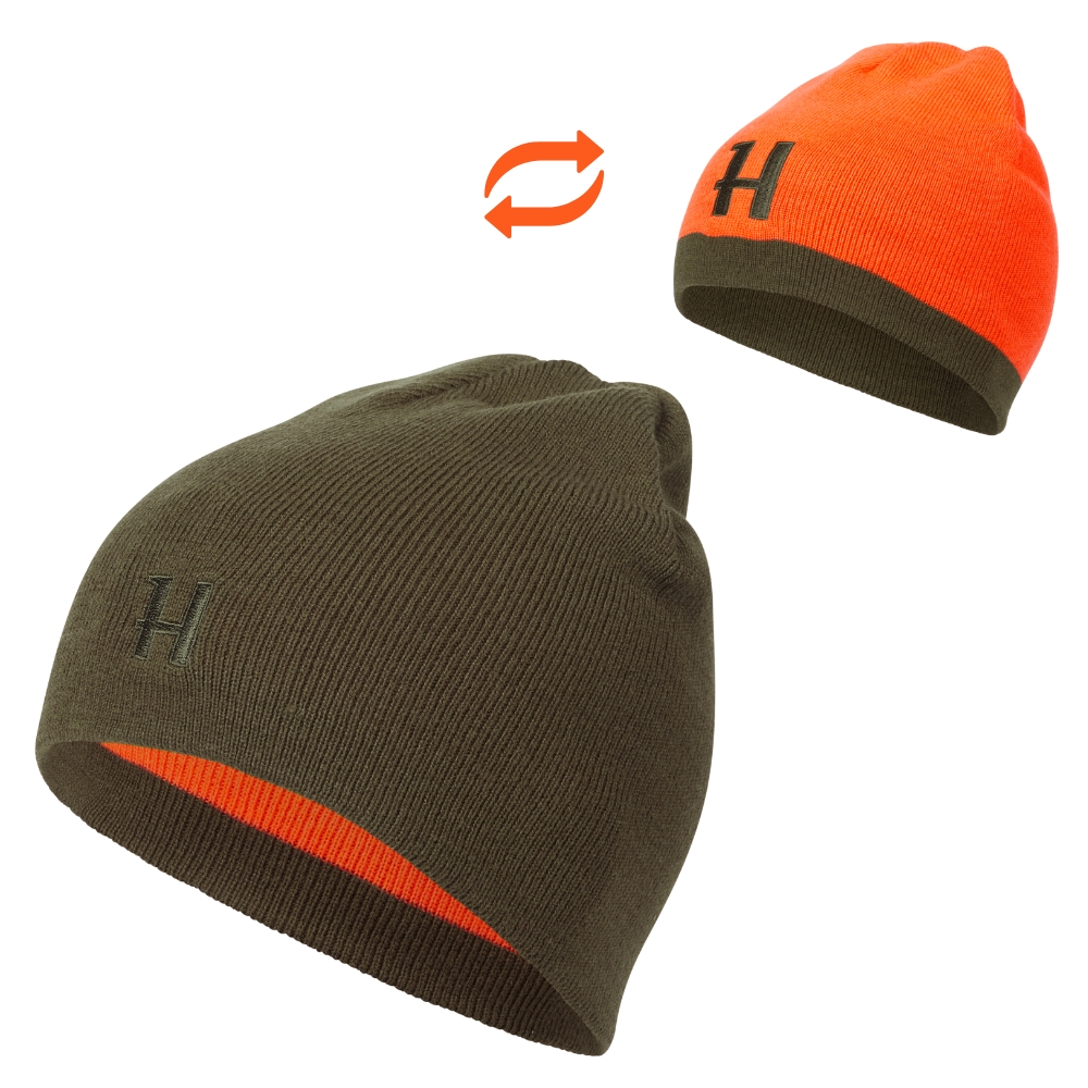 Bonnet Rversible Willow green / orange - Hrkila