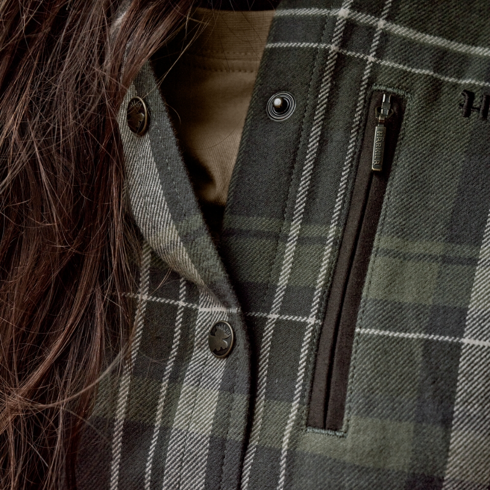Chemise Pajala Femme Olive Check - Härkila