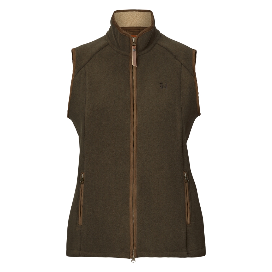 Gilet Polaire Femme Sandhem Sherpa Willow Green - Hrkila