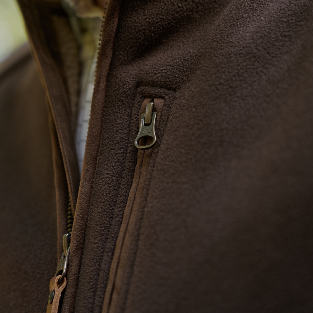 Gilet polaire Sandhem Sherpa Demitasse Brown - Härkila