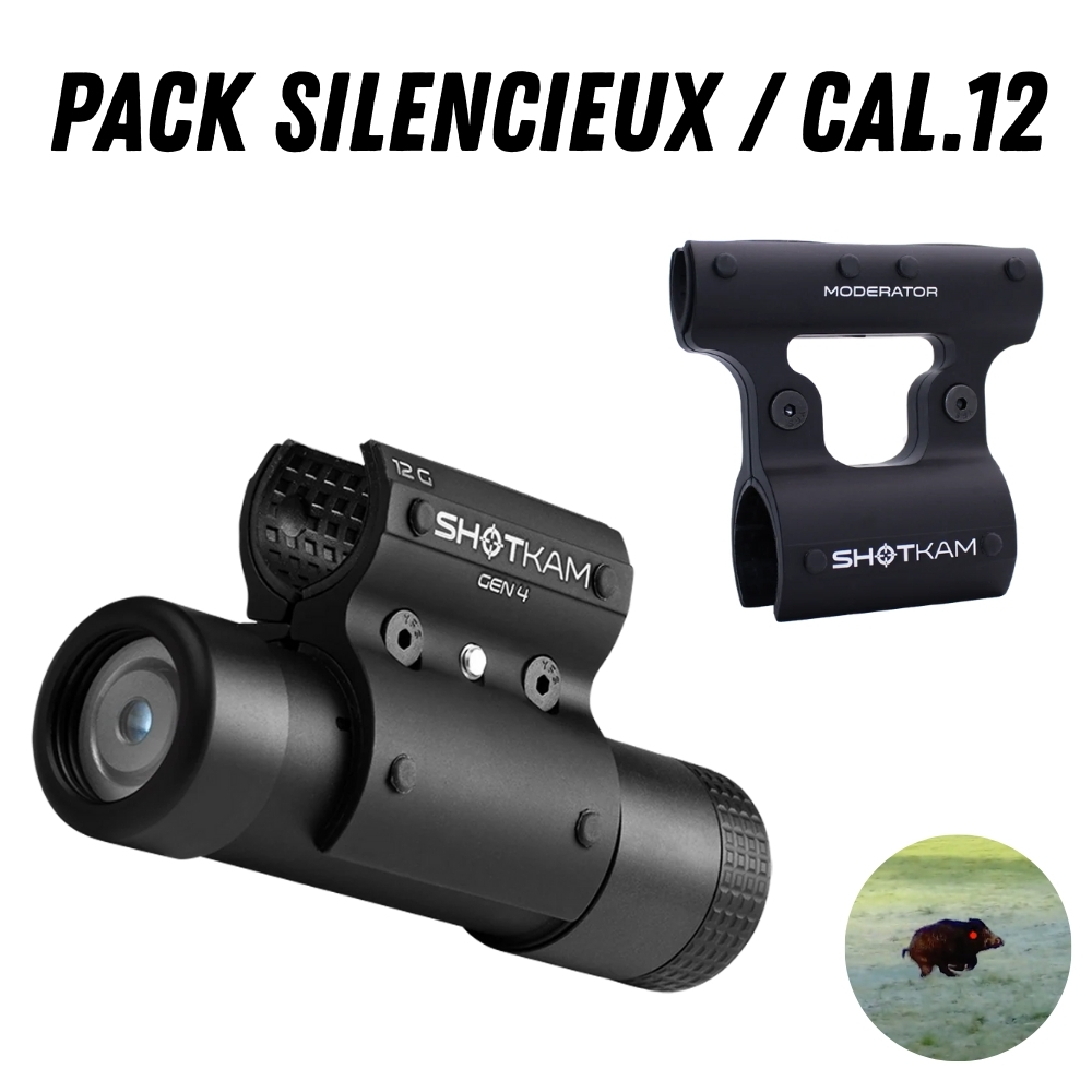 Pack ShotKam Gen4 (pour Silencieux et Fusil cal12)
