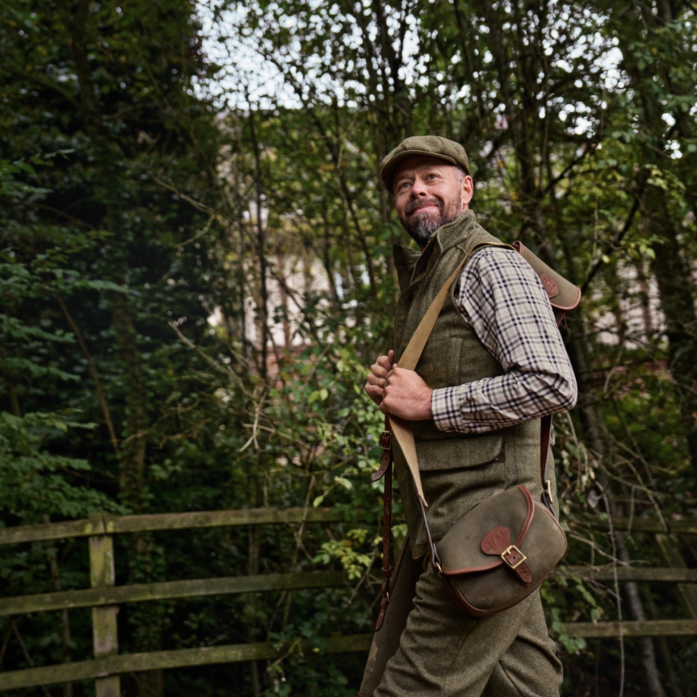 Gilet Kenmore Tweed Forest Green - Härkila