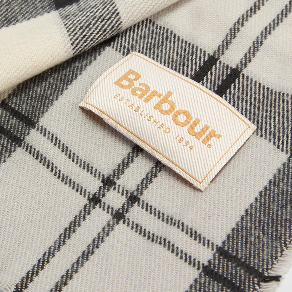 Coffret Barbour Femme Bonnet + écharpe Monochrome Tartan