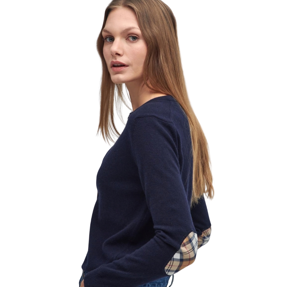 Pull Femme pendle Cardigan Bleu - Barbour