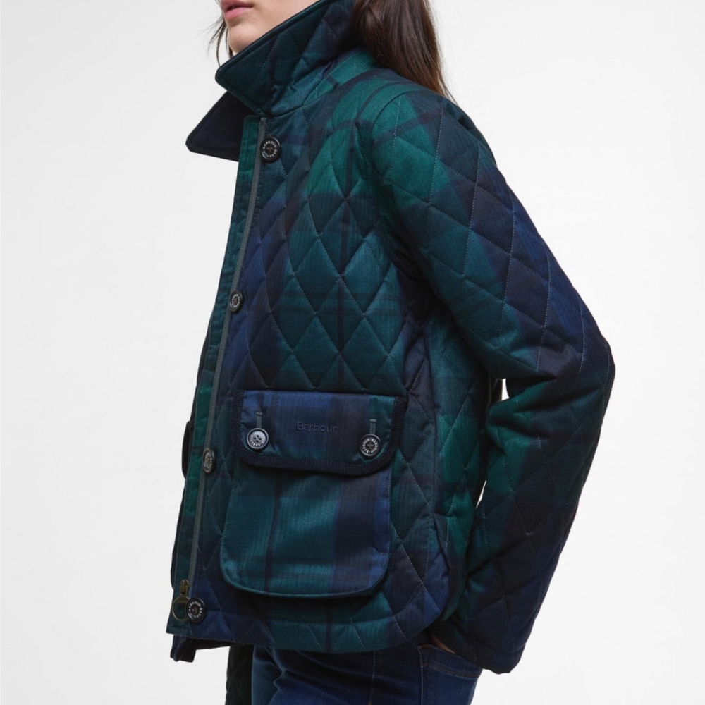 Veste Femme Loudon Quilted Black Watch Tartan - Barbour