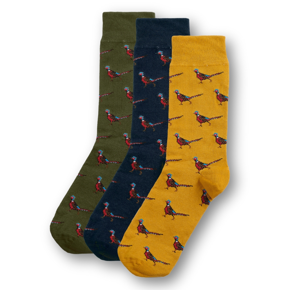 Chaussettes faisans Forest (Box de 3 paires) - Barbour