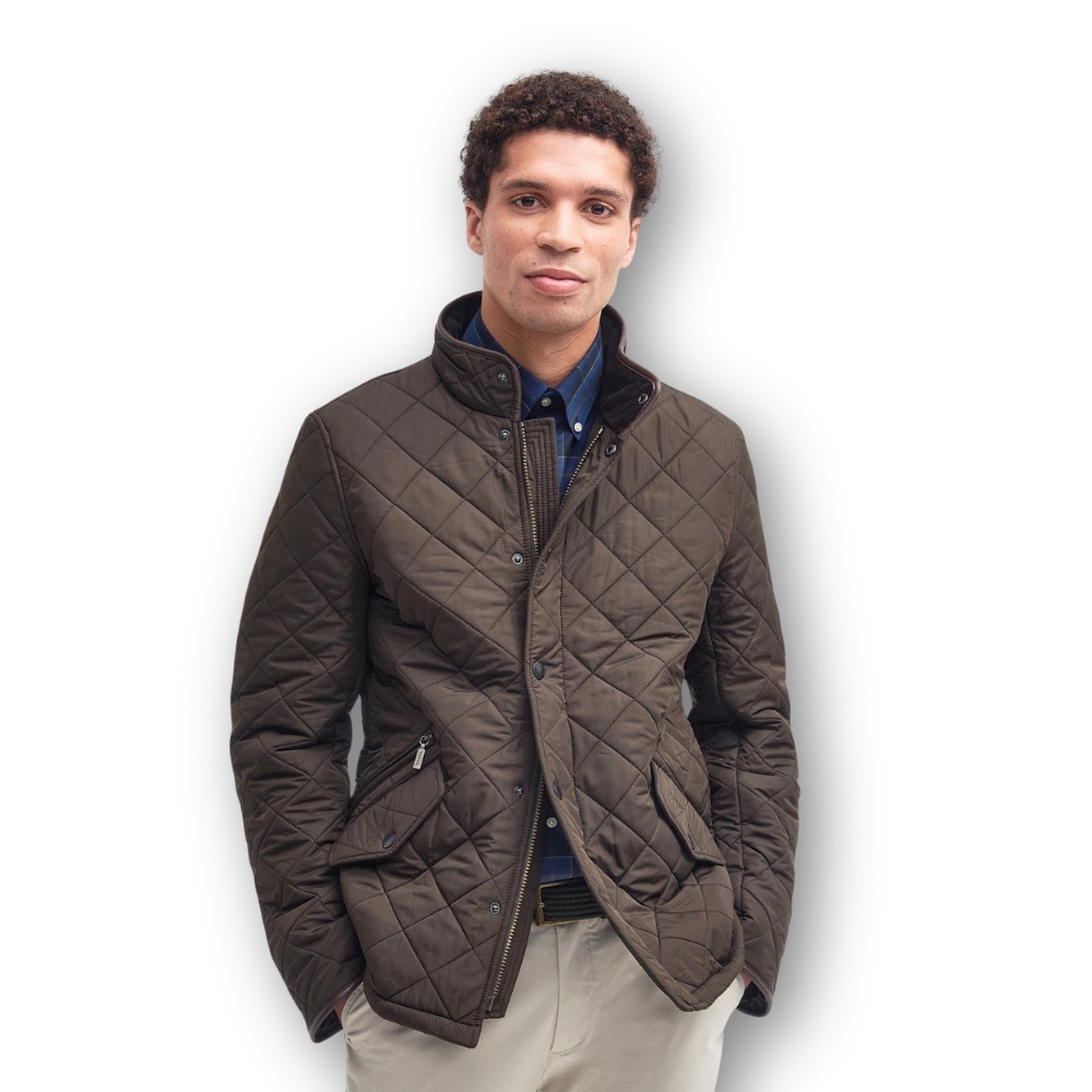 Veste Powell Quilted Jacket Olive - Barbour
