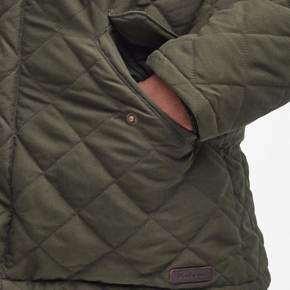 Veste matelassée Shoverler Quilted Jacket Olive - Barbour