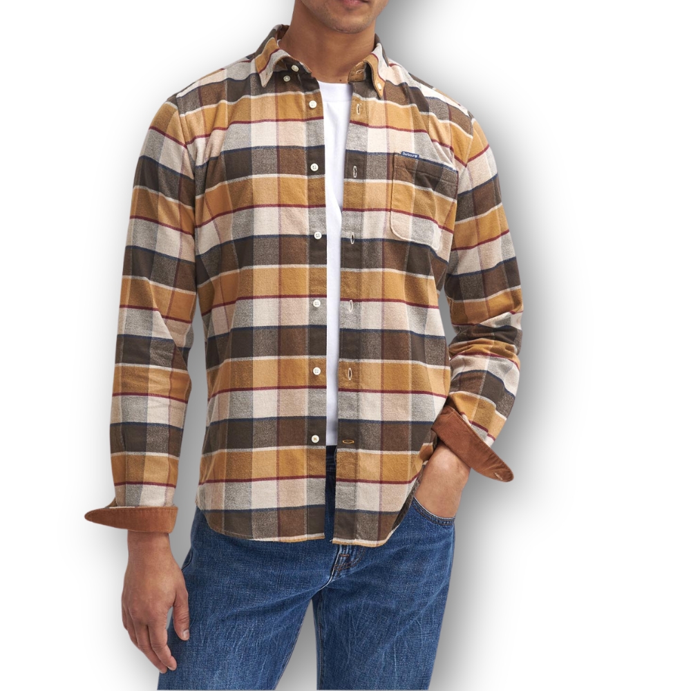 Chemise Valley Tailored Brune - Barbour