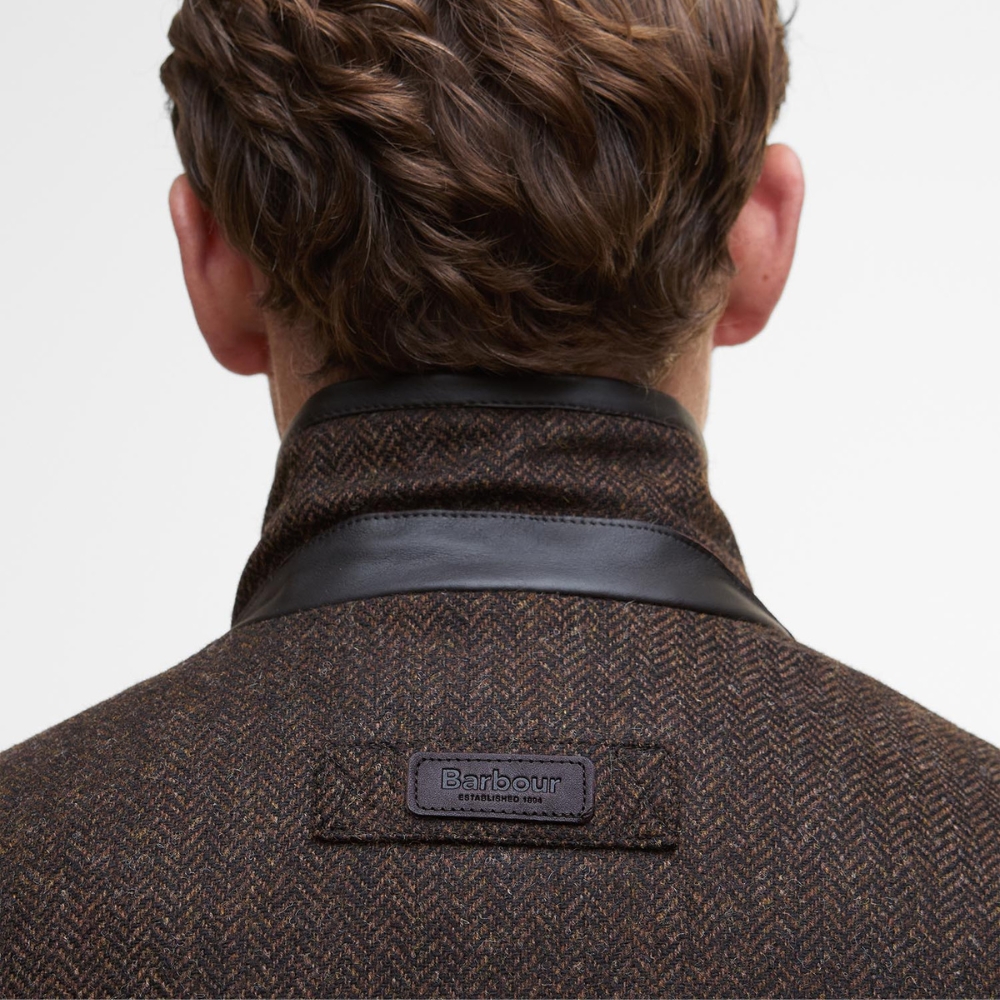 Veste Hereford Tweed Wool Rustic Brown - Barbour