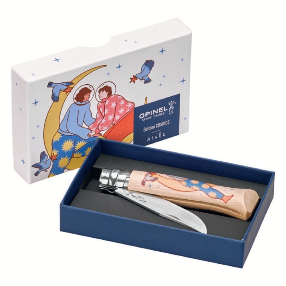 Opinel N 08 Cosmos Asile - Couteau Poche Série Limitée Numérotée