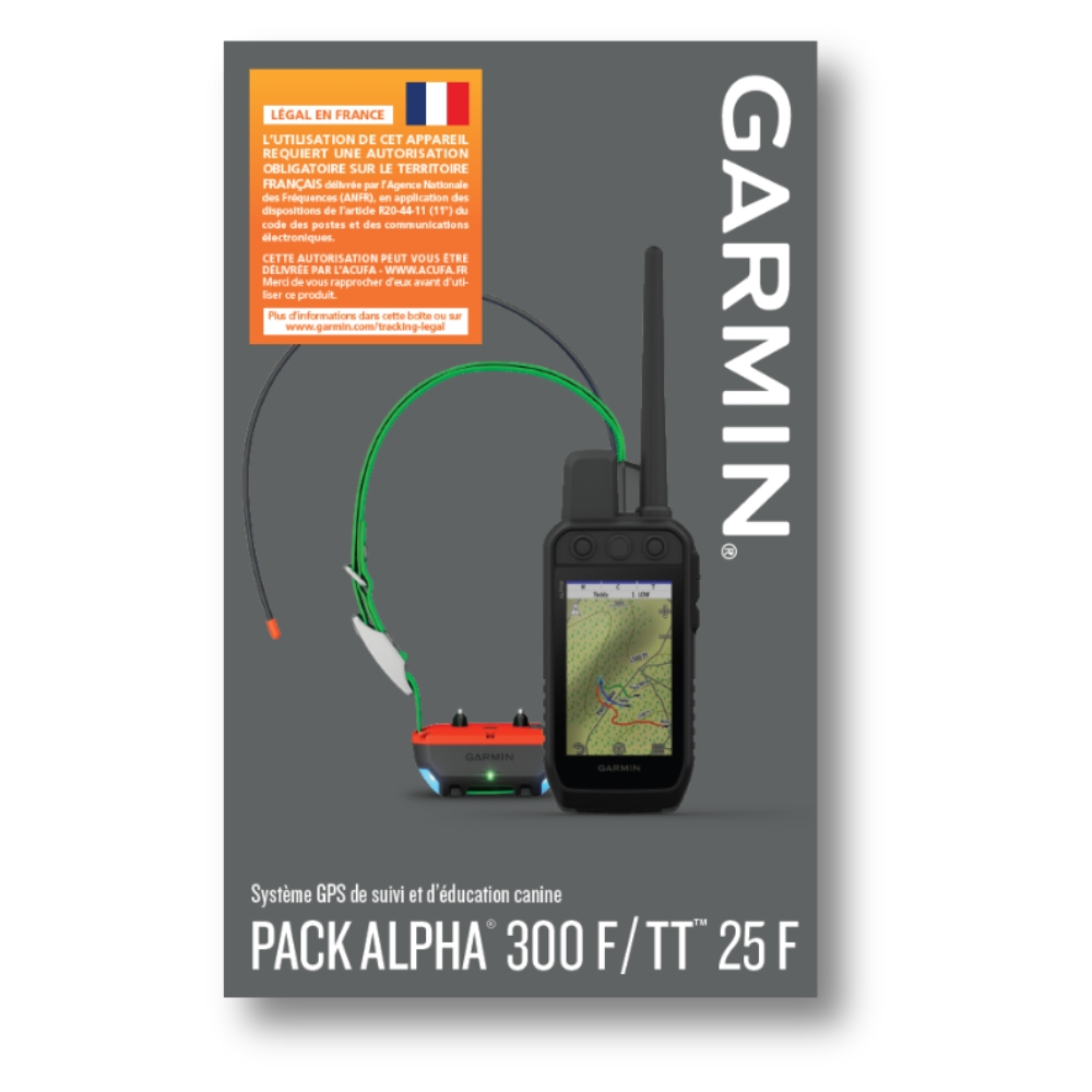 Pack Chasse GPS Garmin Alpha 300F / TT25F : Rep�rage et Dressage