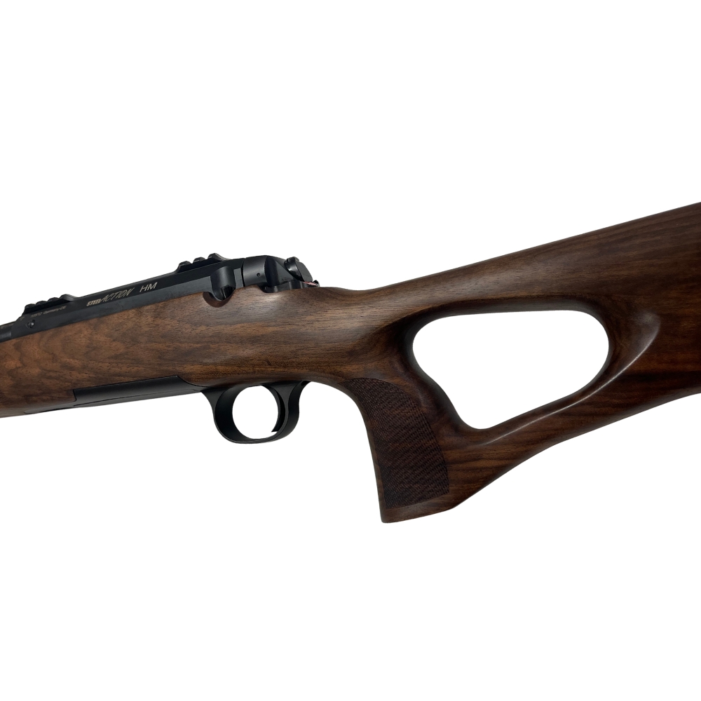 Carabine Steel Action HM 300 Win Mag Canon Flûté Crosse Bois