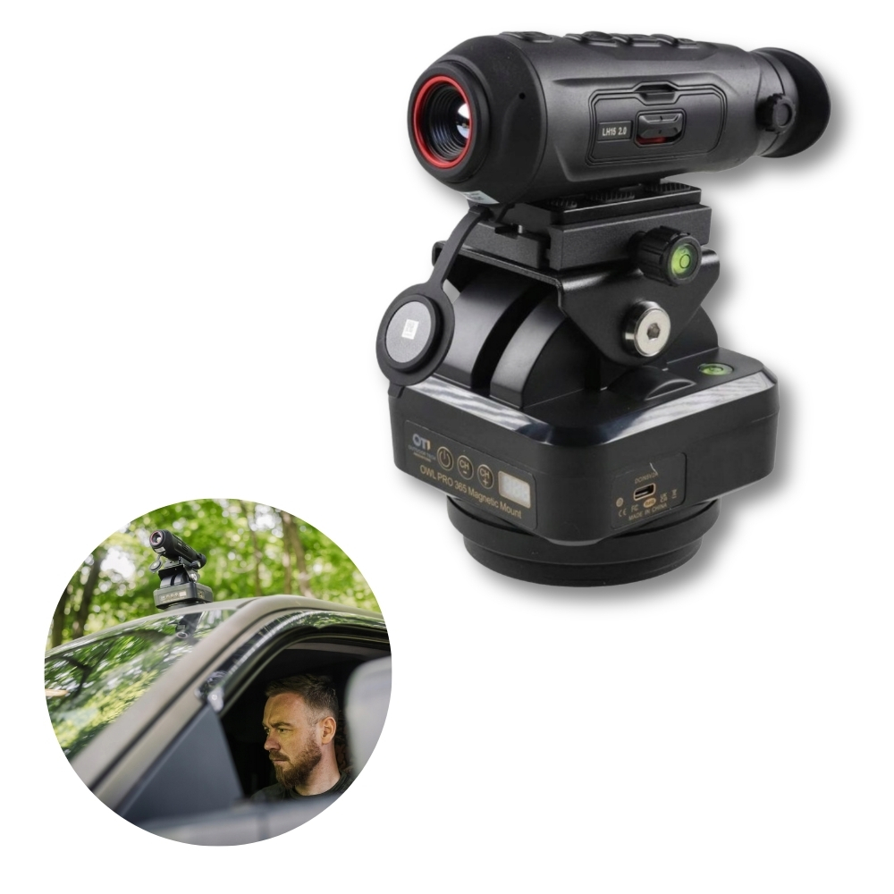 Support Motoris� Cam�ra Thermique pour toit de voiture - OWL PRO 365