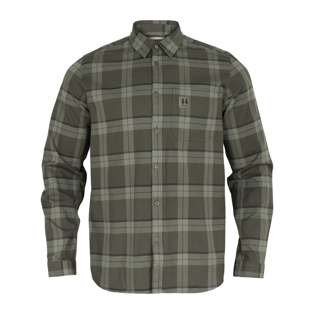 Chemise ML Fjell Green Check - H�rkila