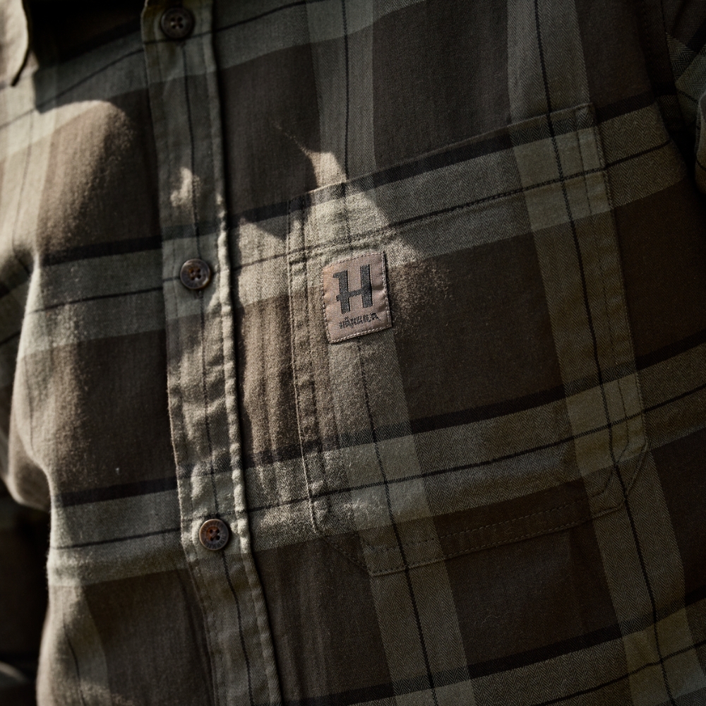 Chemise ML Fjell Green Check - Härkila