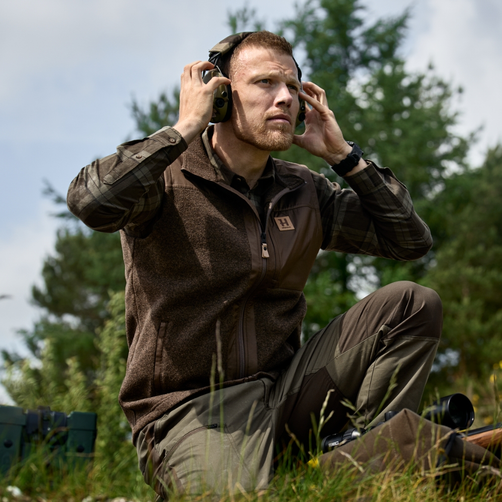 Gilet polaire Kalix Dark Earth - Härkila